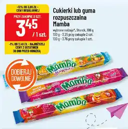 Cukierki lub guma rozpuszczalna Mamba