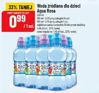 Polomarket Woda źródlana dla dzieci Aqua Rosa oferta