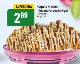 Rogal z kremem mleczno-orzechowym