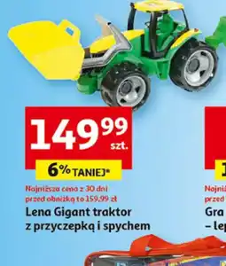 Lena Gigant traktor z przyczepką i spychem