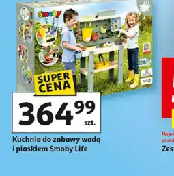 Auchan Kuchnia do zabawy wodą i piaskiem Smoby Life oferta