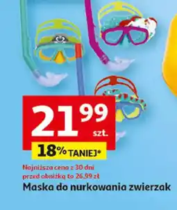 Auchan Maska do nurkowania zwierzęca oferta