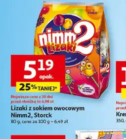 Auchan Lizaki z sokiem owocowym Nimm2, Storck oferta