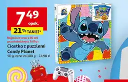 Auchan Ciastka z puzzlami Candy Planet oferta