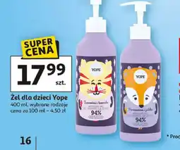 Auchan Zel dla dzieci Yope oferta
