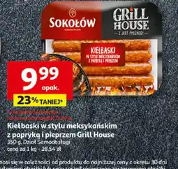 Auchan Kiełbaski w stylu meksykańskim z papryką i pieprzem Grill House oferta