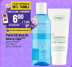 Polomarket Pasta lub płyn do twarzy Ziaja oferta