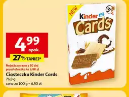Auchan Ciasteczka Kinder Cards oferta