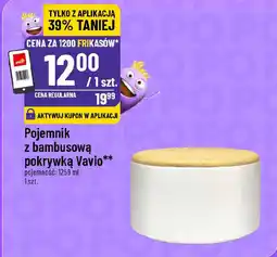 Polomarket Pojemnik z bambusową pokrywką Vavio oferta