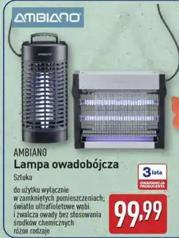 ALDI AMBIANO Lampa owadobójcza oferta