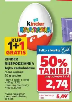 Kaufland Kinder niespodzianka oferta