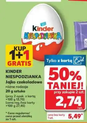 Kaufland Kinder niespodzianka oferta