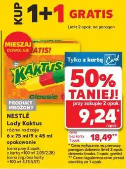 Kaufland Lody Kaktus oferta