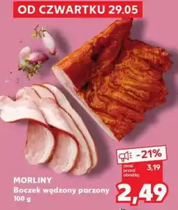 Kaufland MORLINY Boczek wędzony parzony 100 g oferta