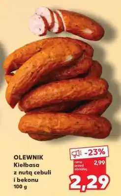 Kaufland OLEWNIK Kiełbasa z nutą cebuli i bekonu 100 g oferta