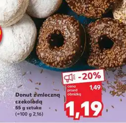 Kaufland Donut z mleczną czekoladą oferta