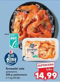 Kaufland Krewetki całe gotowane oferta