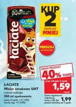 Kaufland ŁACIATE Mleko smakowe UHT oferta