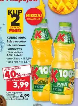 Kaufland KUBUŚ 100% Sok owocowy lub owocowo-warzywny oferta