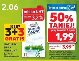 Kaufland MAZURSKI SMAK Mleko UHT 3,2% tł. 1 l opakowanie oferta