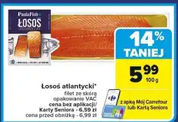 Carrefour Łosoś atlantycki filet ze skórą Paula Fish oferta