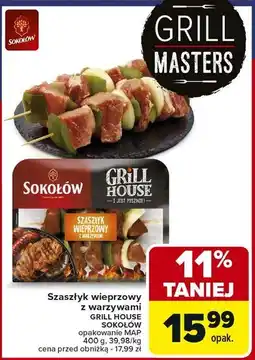 Carrefour Szaszłyki wieprzowe z warzywami Sokołów Grill House oferta