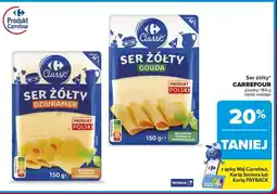 Carrefour Ser żółty gouda plastry Carrefour Classic oferta