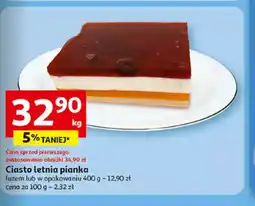Auchan Ciasto letnia pianka oferta