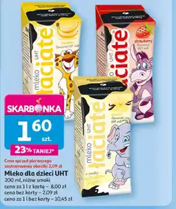Auchan Mleko dla dzieci UHT oferta