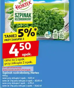 Auchan Szpinak rozdrobniony Hortex oferta