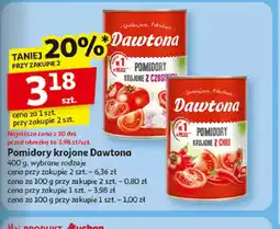 Auchan Pomidory krojone Dawtona oferta