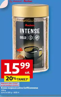 Auchan Kawa rozpuszczalna liofilizowana Auchan Intense Gold oferta