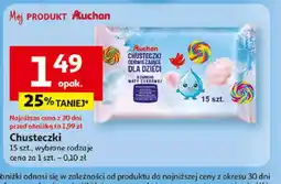 Auchan Chusteczki nawilżane dla dzieci Auchan oferta