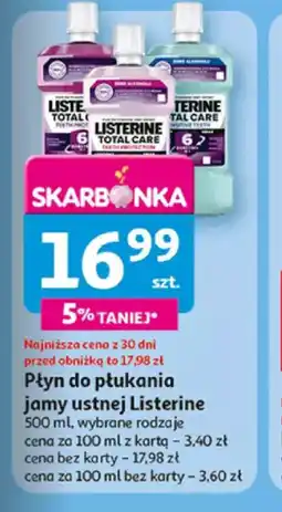 Auchan Płyn do płukania jamy ustnej Listerine oferta