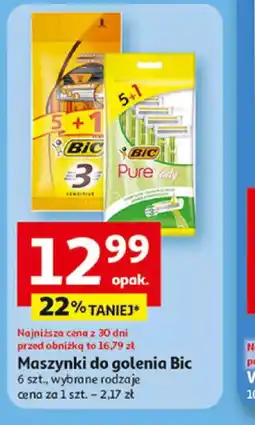 Auchan Maszynki do golenia Bic oferta