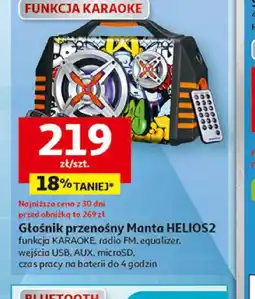 Auchan Głośnik przenośny Manta Helios2 oferta