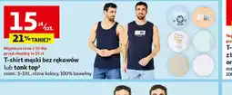 Auchan T-shirt męski bez rękawów lub tank top oferta