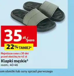 Auchan Klapki męskie oferta