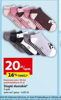 Auchan Stopki damskie oferta