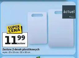 Auchan Zestaw 2 desek plastikowych Actuel oferta