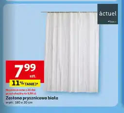Auchan Zasłona prysznicowa biała Actuel oferta