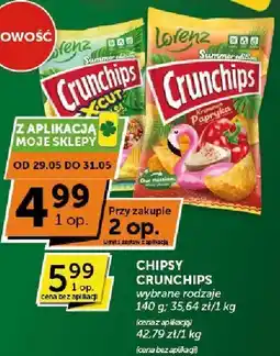 Groszek Chipsy Crunchips wybrane rodzaje oferta