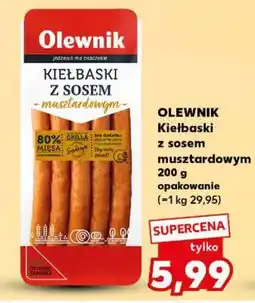 Kaufland OLEWNIK Kiełbaski z sosem musztardowym oferta