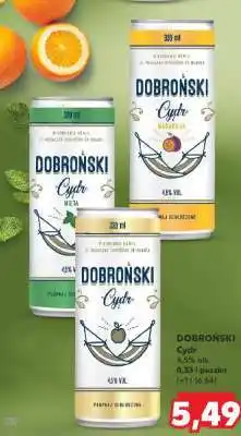 Kaufland DOBROŃSKI Cydr oferta
