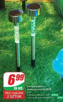 Dino Lampa solarna świecąca nóżka RGB oferta
