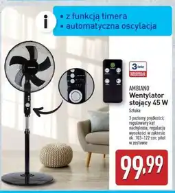 ALDI AMBIANO Wentylator stojący 45 W oferta