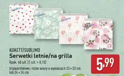 ALDI KOKETT/SUBLIMO Serwetki letnie/na grilla oferta