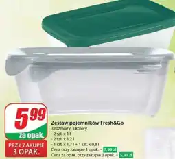 Dino Zestaw pojemników Fresh&Go oferta