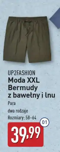 ALDI UP2FASHION Moda XXL Bermudy oferta