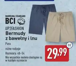 ALDI UP2FASHION Bermudy z bawełny i lnu oferta